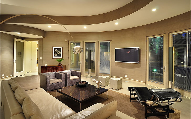 black flat screen TV, michael jordan, home, luxury, livingroom