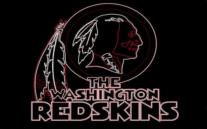 Washington Redskins, the washington redskins neon sign, sports, HD wallpaper