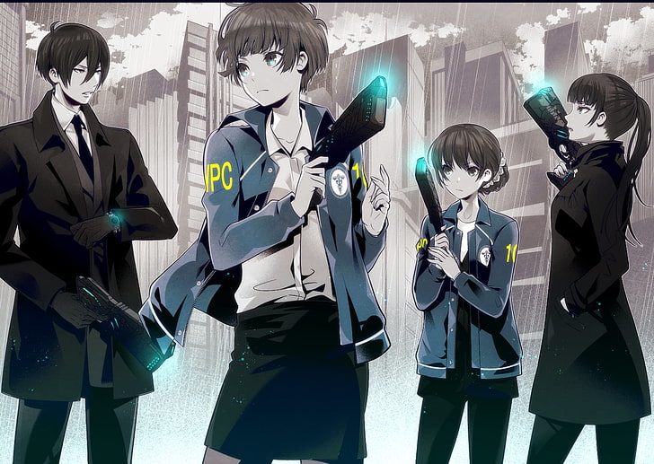 Psycho-Pass, Tsunemori Akane, group of people, real people, HD wallpaper