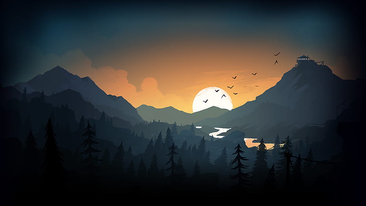 Featured image of post Simple Mountain Sunset Drawing