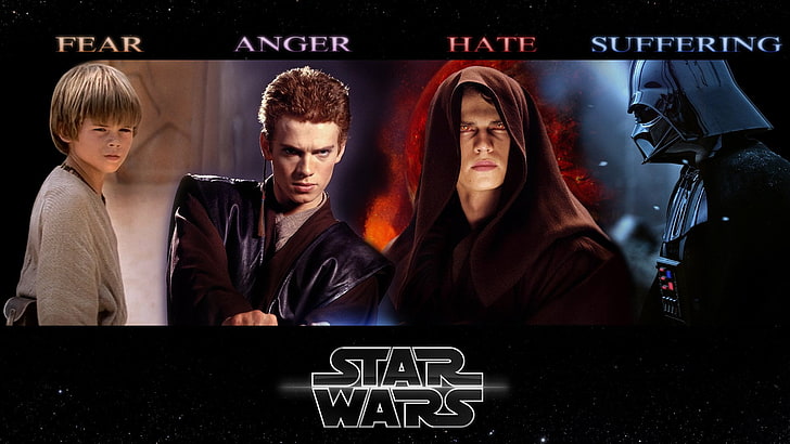 Star Wars digital wallpaper, Anakin Skywalker, Darth Vader, Hayden Christensen, HD wallpaper