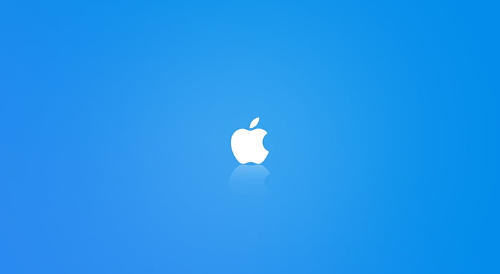 HD wallpaper: Apple MAC OS X Blue, apple logo, Computers, sky, copy space,  clear sky | Wallpaper Flare