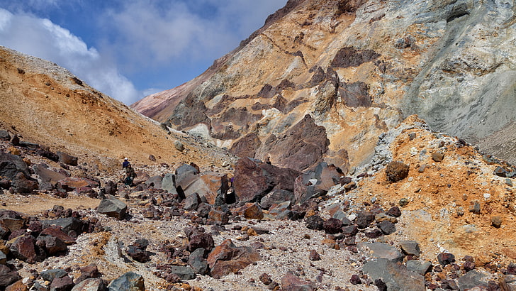 kamchatka mountain 6k, rock, rock - object, solid, scenics - nature