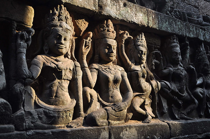 angkor, angkor wat, asia, cambodia, hindhuismus, historically, HD wallpaper