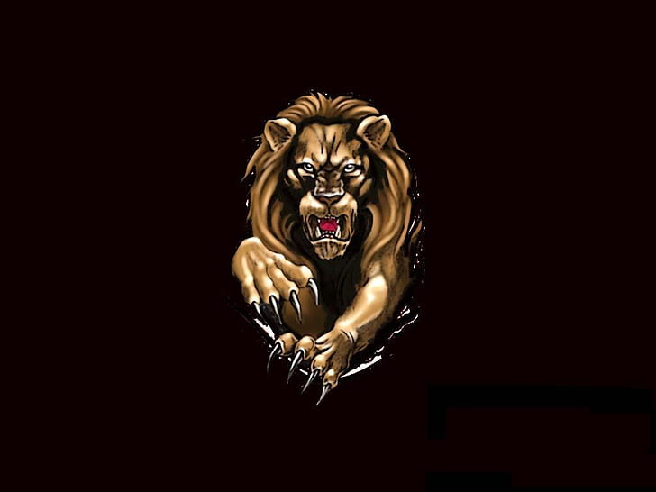 HD wallpaper: Leaping Lion Leaping Lion Abstract 3D and CG HD Art |  Wallpaper Flare