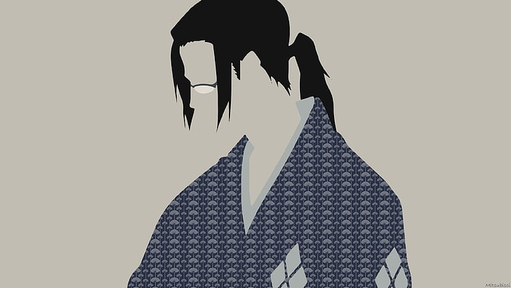 men's blue kimono clip art, anime, Samurai Champloo, Jin (Samurai Champloo), HD wallpaper
