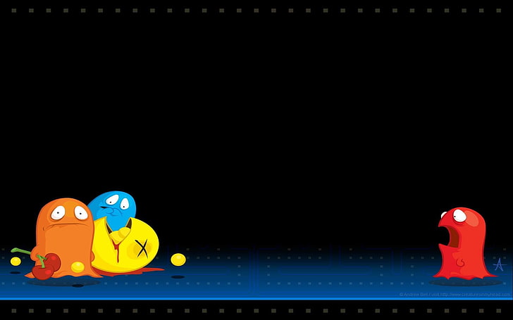 Hd Wallpaper Pacman Illustration Pac Man Wallpaper Flare