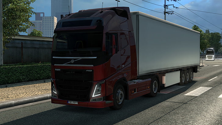 video games, Euro Truck Simulator 2, transportation, architecture, HD wallpaper