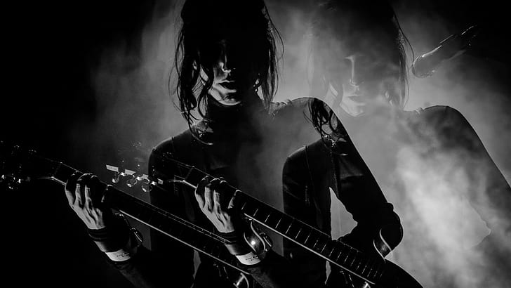 chelsea wolfe monochrome, music, musical instrument, arts culture and entertainment, HD wallpaper