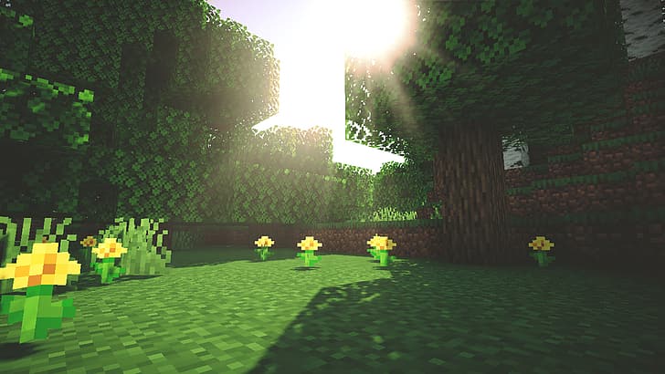 4800x900px Free Download Hd Wallpaper Minecraft Shaders Wallpaper Flare