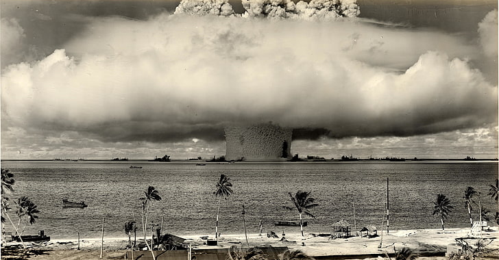 military, nuclear, atomic bomb, water, environment, pollution, HD wallpaper