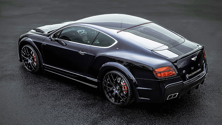 black coupe, car, Bentley, mode of transportation, motor vehicle, HD wallpaper