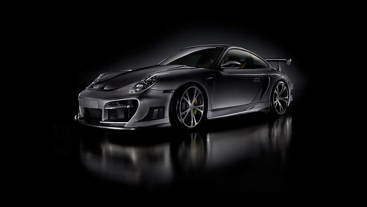 Porsche 911, car, motor vehicle, studio shot, mode of transportation, HD wallpaper