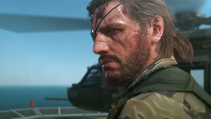 men's black framed eyeglasses, Metal Gear, screen shot, video games