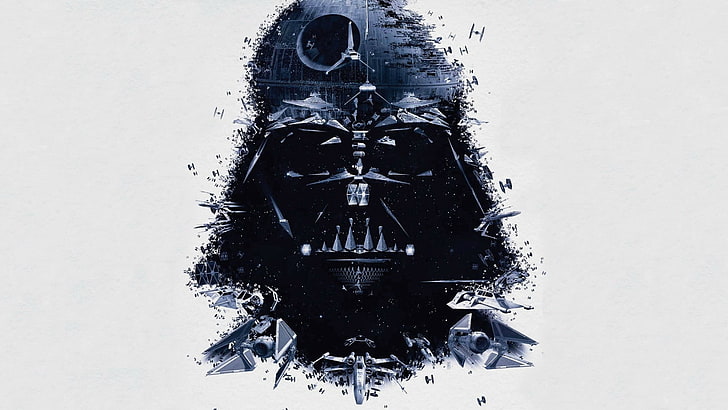 Star Wars wallpaper, Darth Vader, artwork, creativity, no people, HD wallpaper