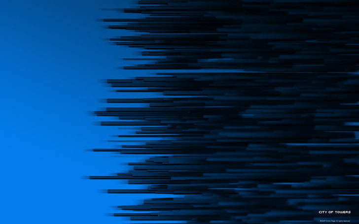 black and blue wallpaper, abstract, digital art, no people, indoors