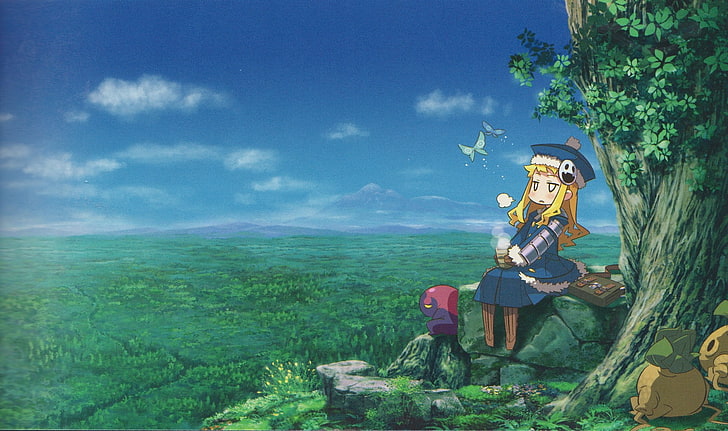 Hd Wallpaper Nature Landscape Anime Anime Girls Sky Plant