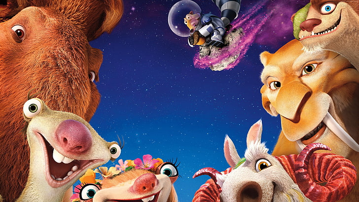 Ice Age 5: Collision Course, scrat, manny, diego, best animations of 2016