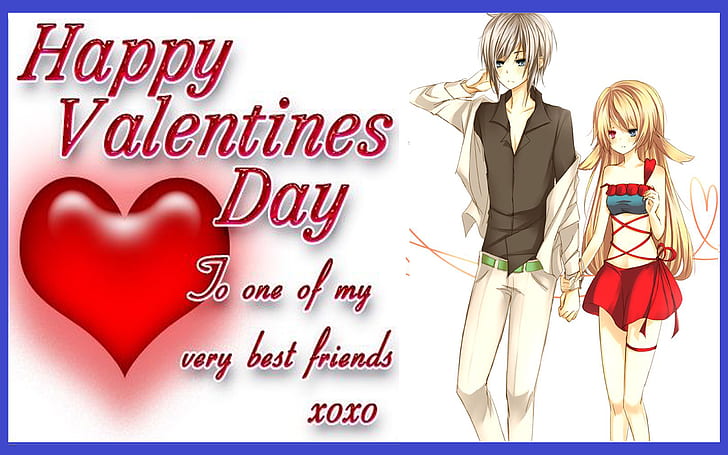 Happy Valentines Day To My Friend 08215, HD wallpaper