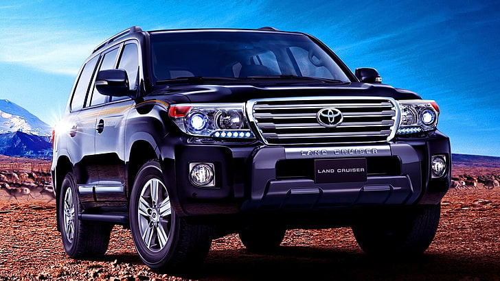 toyota land cruiser, 200 vx r suv, front view, car, mode of transportation