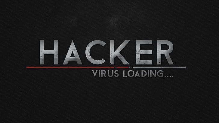 hacker virus loading text, hacking, hackers, computer, typography, HD wallpaper