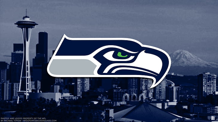 Football, Seattle Seahawks, Emblem, Logo, NFL, HD wallpaper