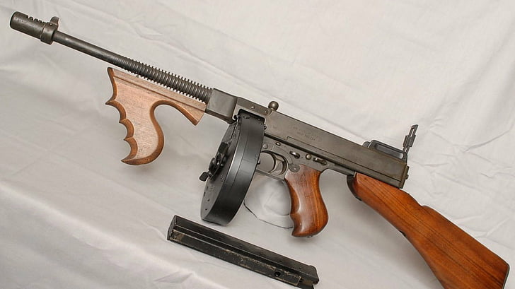 Weapons, Thompson Submachine Gun, HD wallpaper