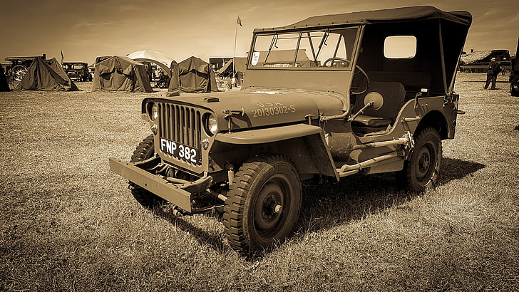military, Willys Jeep, army, mode of transportation, land vehicle