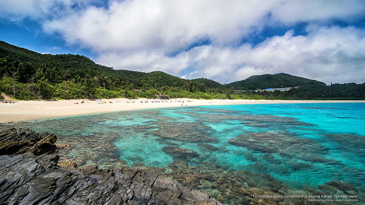 Furuzamami Beach, Zamami Island, Kerama Islands, Okinawa, Japan, HD wallpaper