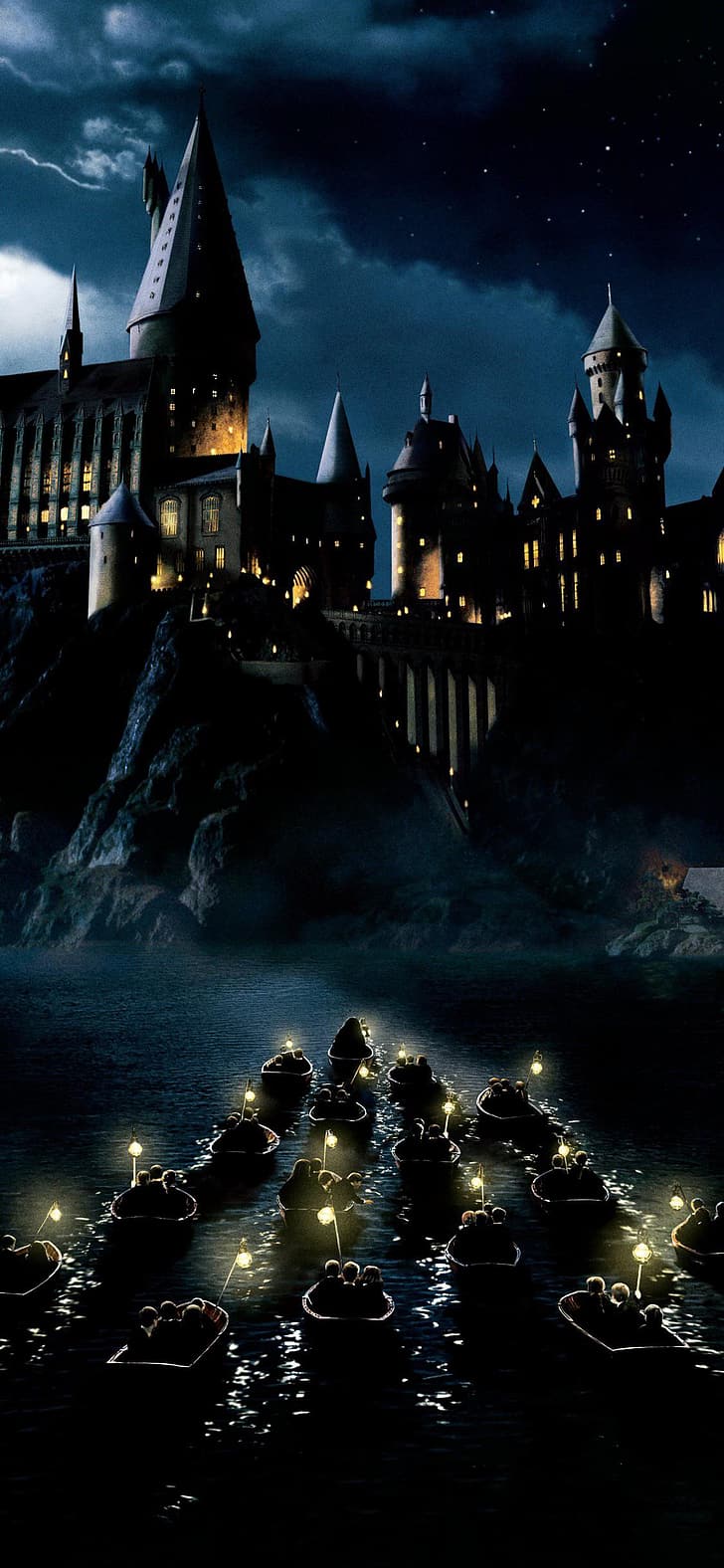 Hogwarts Night Wallpaper  Harry Potter  Harry potter wallpaper Harry  potter Harry potter pc