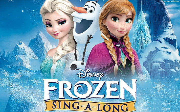 Disney Frozen Elsa and Anna wallpaper, Frozen (movie), Olaf, Princess Anna, HD wallpaper