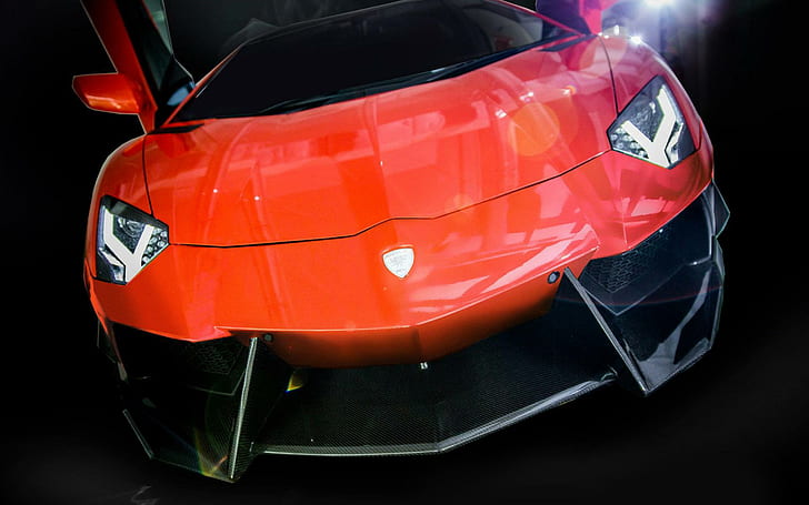 DMC Tuning 2013 Lamborghini Aventador LP900 SV 3, red car, cars
