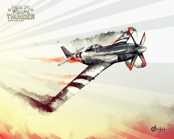 War Thunder video game wallpaper, airplane, aircraft, World War II, HD wallpaper