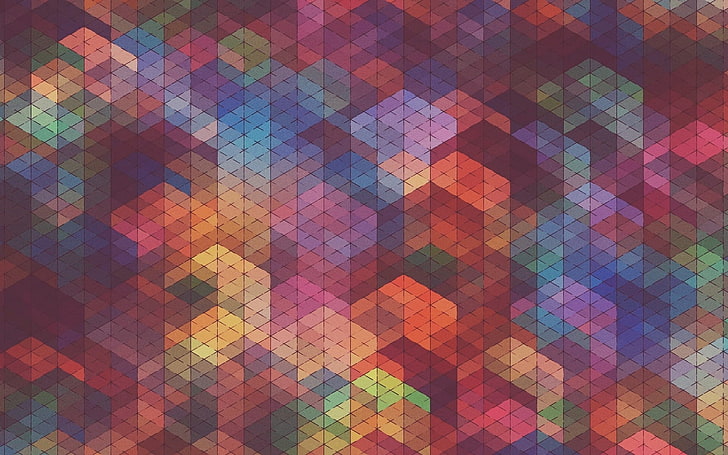 multicolored digital wallpaper, Simon C. Page, pattern, colorful, HD wallpaper