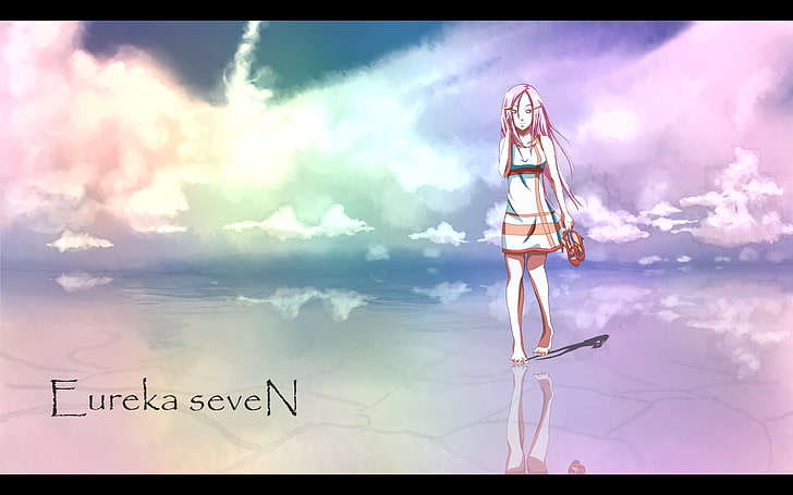 Eureka Seven, anime girls, Anemone (Eureka Seven), cloud - sky