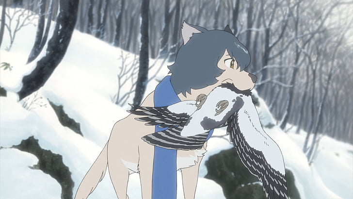 HD wallpaper: Movie, Wolf Children, Ame (Wolf Children), Anime, Bird, Snow  | Wallpaper Flare