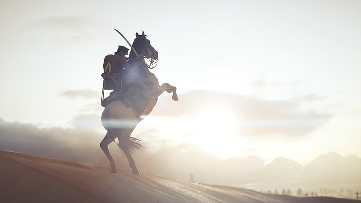 Battlefield 1, 4K, War Horse, HD wallpaper