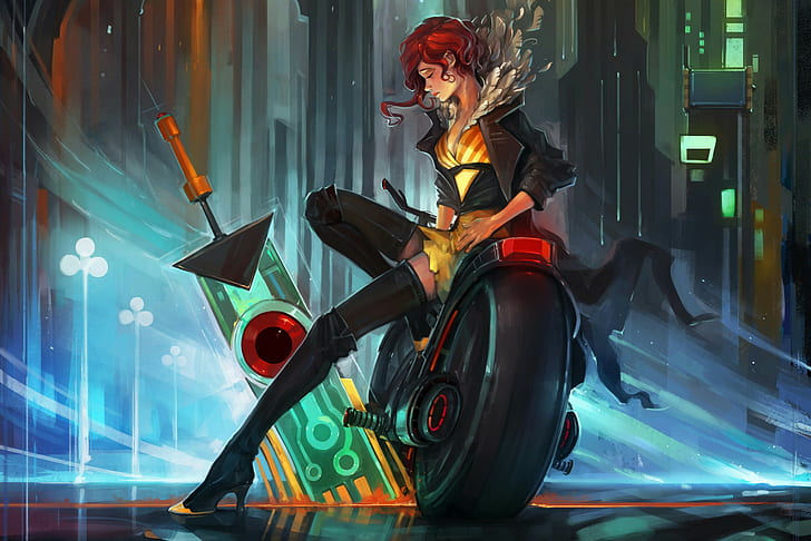 Red (Transistor), Supergiant Games, HD wallpaper