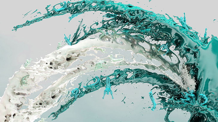 abstract, water, liquid, wet, clean, splash, bubble, clear