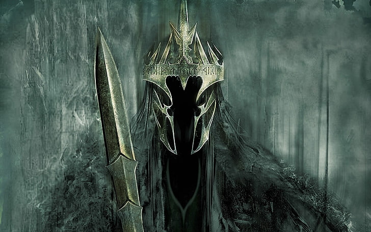 character wearing armor holding sword 3D wall paper, The Lord of the Rings