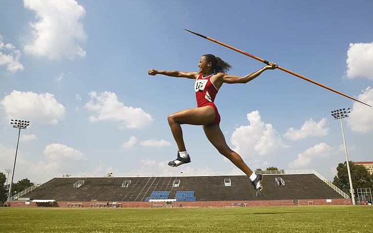 Throwing Athletes, javelin throw, Sports, Olympics, full length