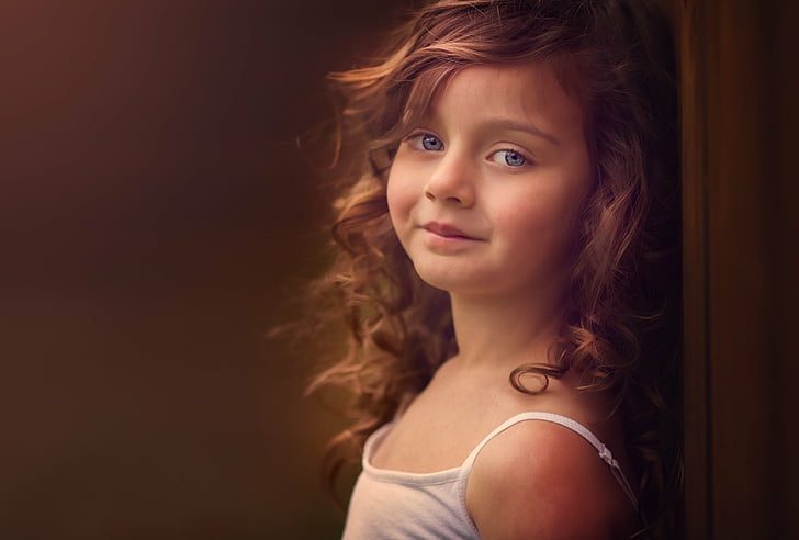 Photography, Child, Blue Eyes, Cute, Girl, Little Girl, Smile, HD wallpaper