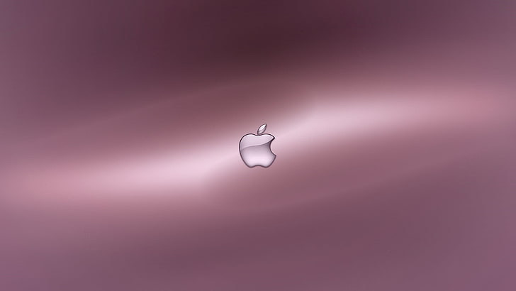 Apple logo, background, pink, no people, love, studio shot, emotion, HD wallpaper
