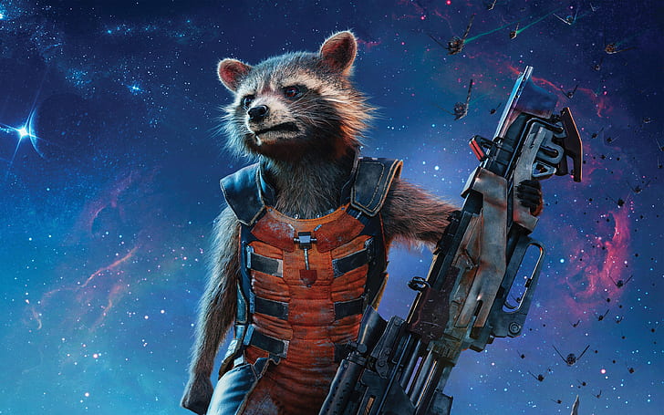 Rocket Raccoon Guardians of the Galaxy Vol 2 4K, HD wallpaper
