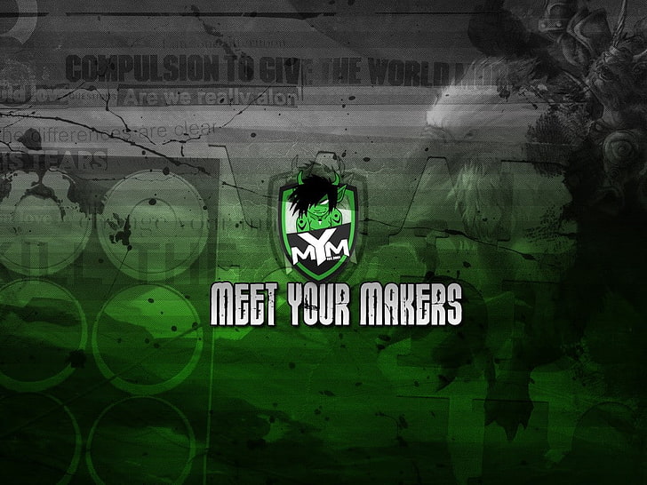 Meet Your Makers, green color, communication, text, western script