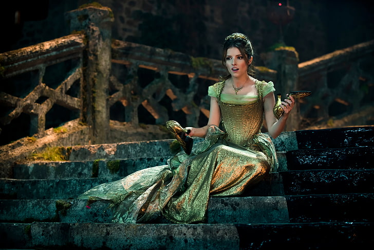 Anna Kendrick, Cinderella, The farther into the forest, the musical, HD wallpaper