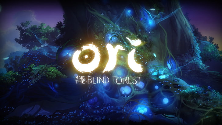 Ori and the Blind Forest, metroidvania, night, illuminated