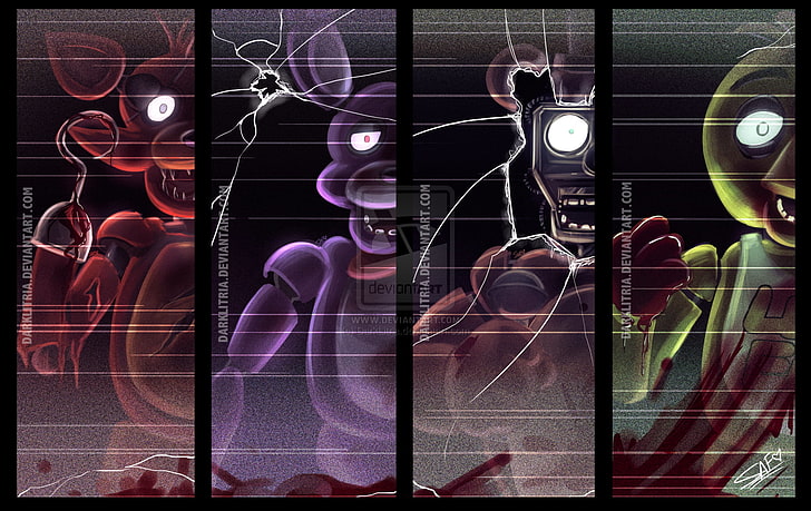Five Nights AT Freddy's, video games, animals, technology, abstract