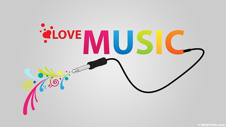 HD wallpaper: love music text, DJ, Music is Life, western script, multi  colored | Wallpaper Flare