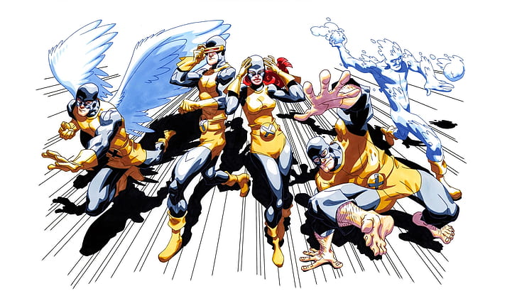 HD wallpaper: X-Men, Angel, Cyclops (Marvel Comics), Iceman (Marvel Comics)  | Wallpaper Flare